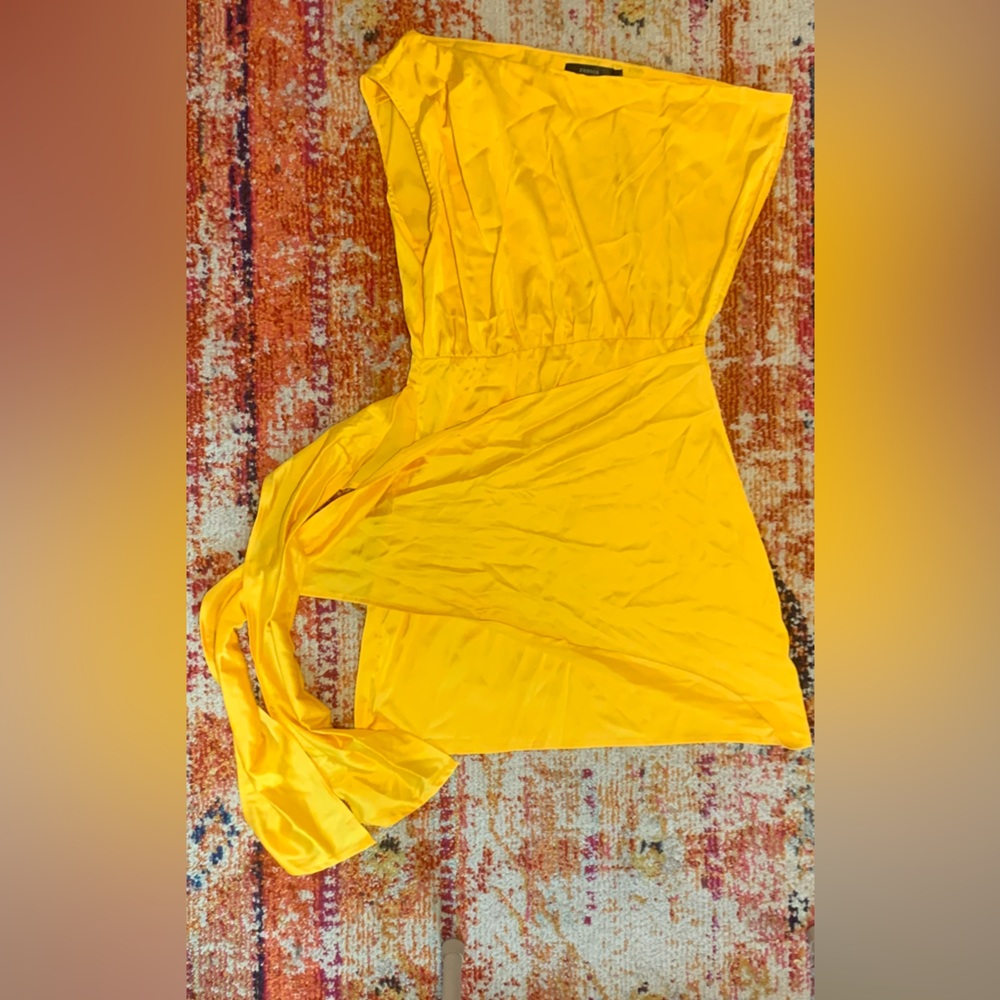 Yellow Zesica Dress W/ Ties (Sz L)